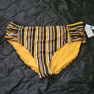 Striped Midrise Swim Bottom Time and Tru sx 3x
